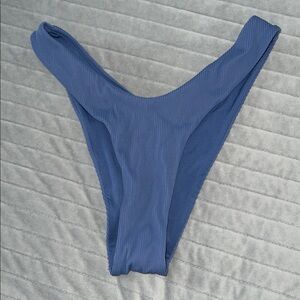 Aerie Blue Ribbed Bikini Swim Bottom